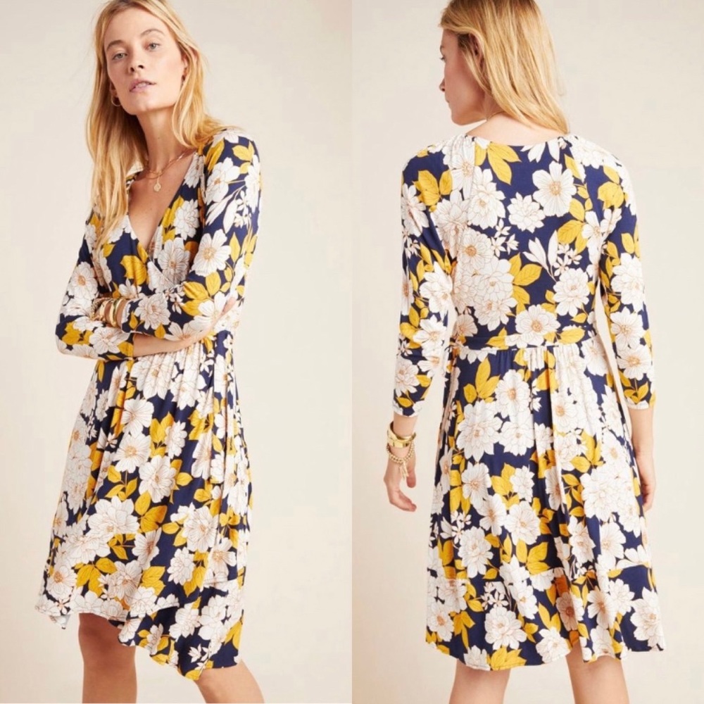 Anthropologie Maeve Angelique Wrap Dress